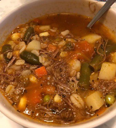 Homemade Beef Soup With Vegetables Recipe