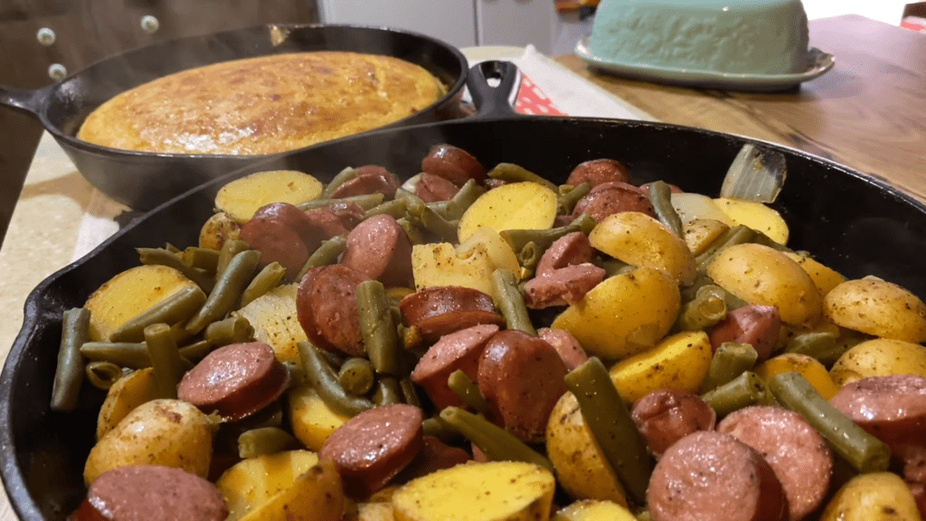 Sausage green bean potato casserole recipe